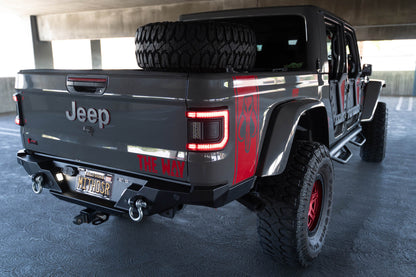 FS-15 Series Rear Bumper for the 2020-2023 Jeep Gladiator JT - rear corner view