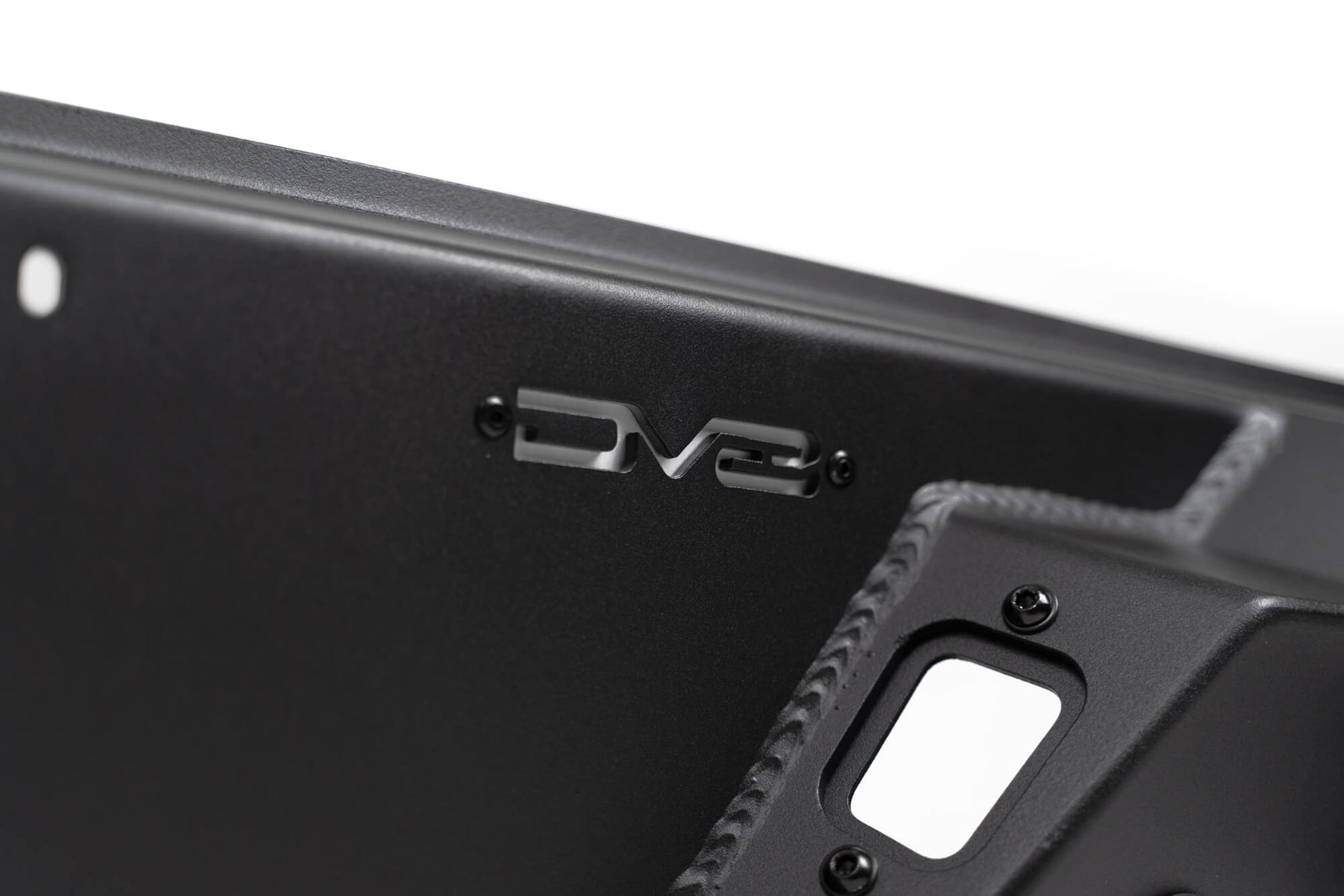 DV8 Logo cutout on the FS-15 Series Rear Bumper for the 2020-2023 Jeep Gladiator JT - Off Truck