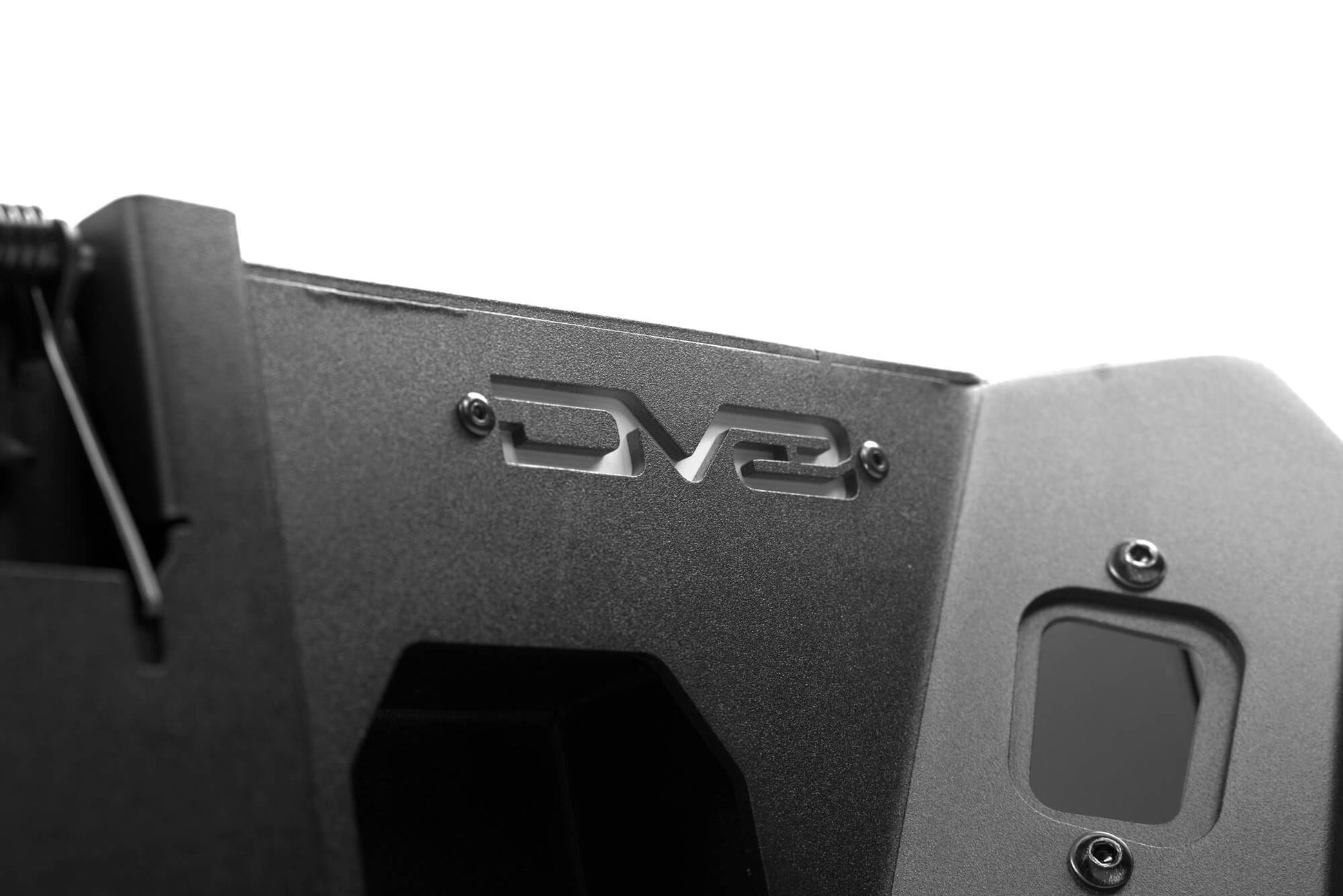 DV8 Logo cutout on the MTO Series Rear Bumper for the 2020-2023 Jeep Gladiator JT