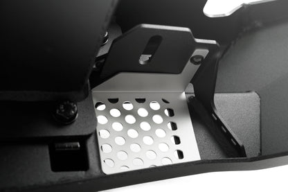 Aluminum inserts on the MTO Series Rear Bumper for the 2020-2023 Jeep Gladiator JT