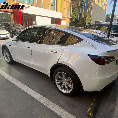 2020-2024 Tesla Model Y Smoke Acrylic Window Visors Deflectors 4PCS