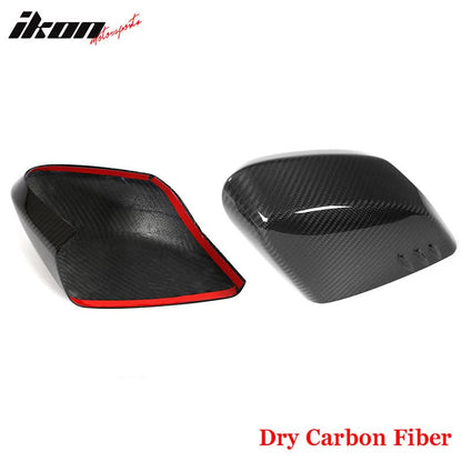 2020-2025 Chevy Corvette IKON Gloss Black Mirror Cap Dry Carbon Fiber