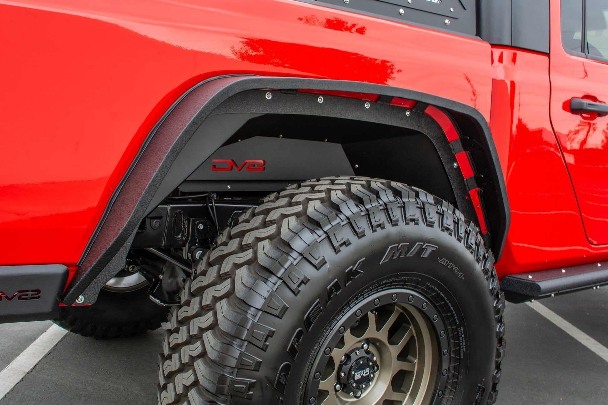 2020-21 Jeep Gladiator JT Rear Inner Fenders | Black-DV8 Offroad