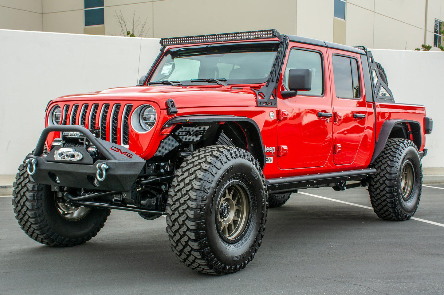 2020-21 Jeep Gladiator JT Rock Sliders with Step-DV8 Offroad