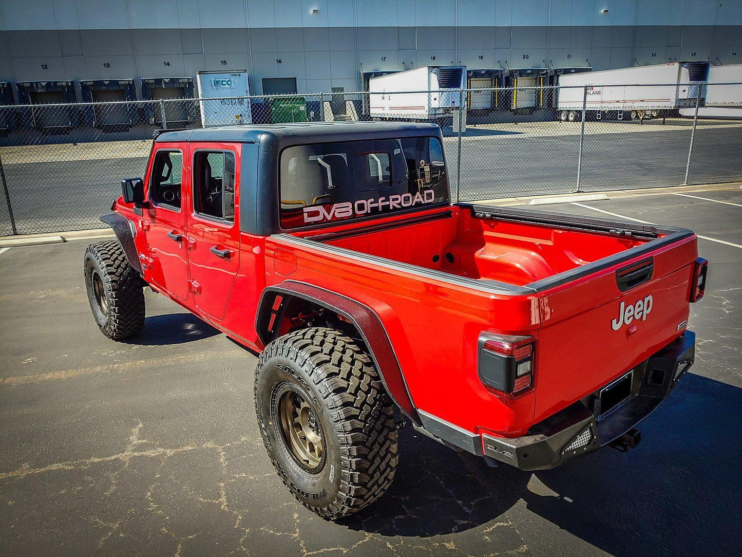 2020-21 Jeep Gladiator JT Steel Rear Bumper-DV8 Offroad