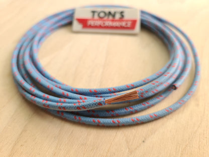 18 Gauge Cloth Braided Primary Wire [Sold By The Foot]