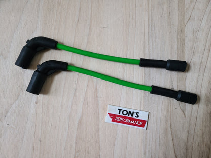 Silicone Plug Wires Harley Sportster 2007+ / PAIR OF SHORT WIRES FOR RELOCATED COIL