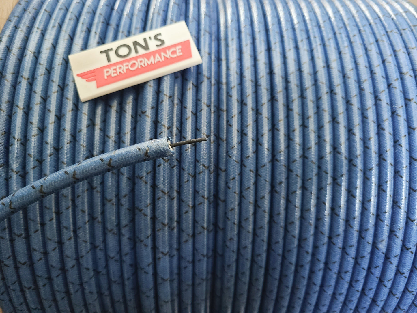 8mm Suppression Core Cloth Braided Spark Plug Wire [Sold By The Foot]