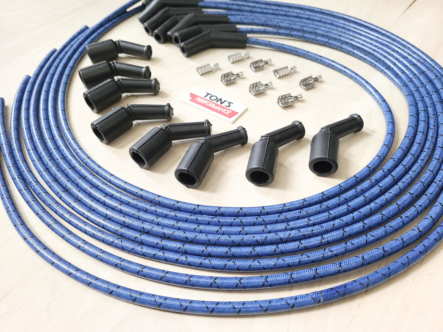 Vintage Cloth Braided Spark Plug Wires LSX LS1 LS LT SWAP Unassembled wire kit