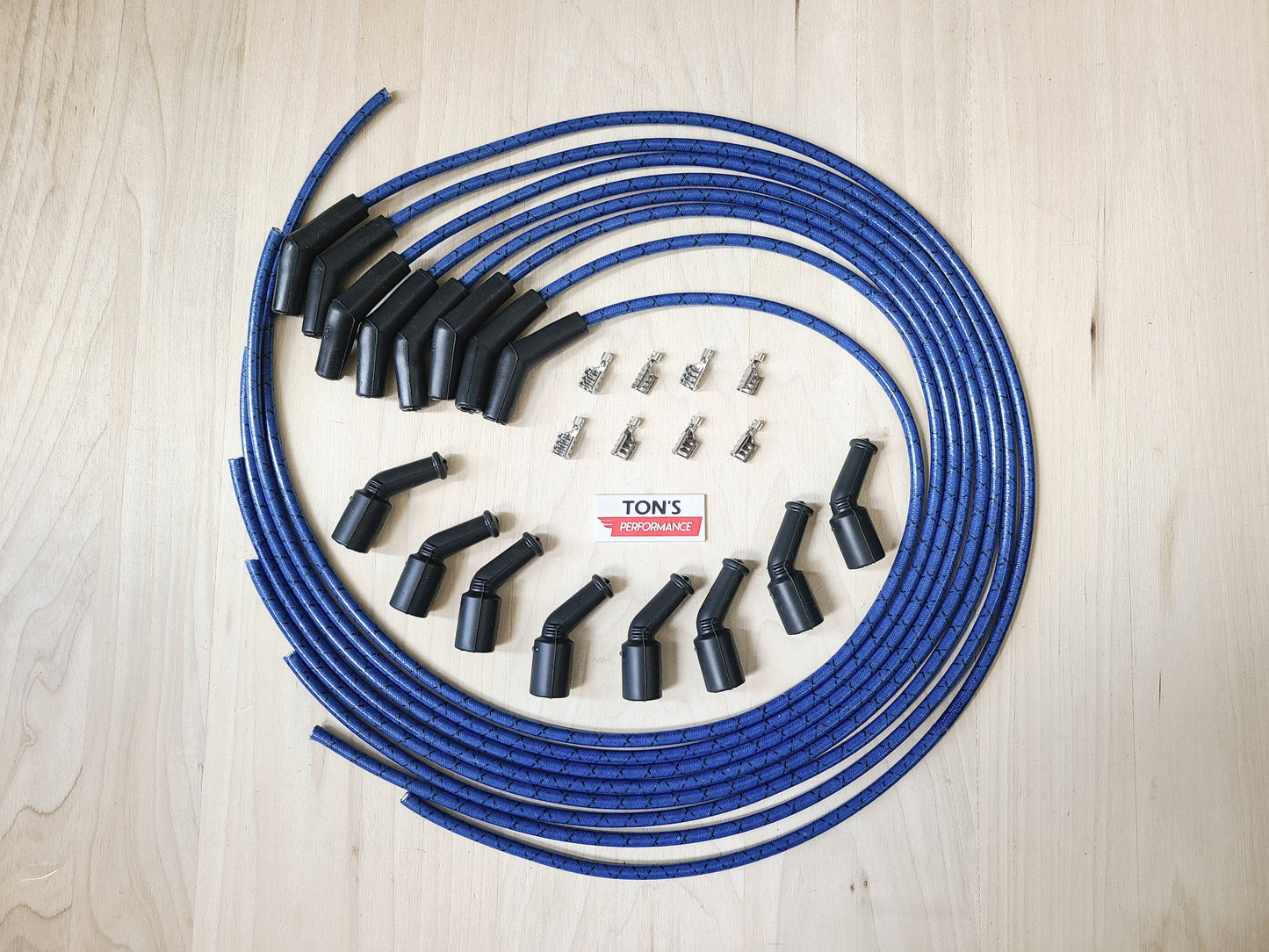 Vintage Cloth Braided Spark Plug Wires LSX LS1 LS LT SWAP Unassembled wire kit