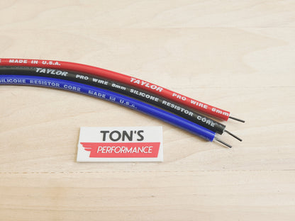 Taylor 8mm Pro Wire Resistor-Core 100% Silicone Spark Plug wire [Sold By The Foot]