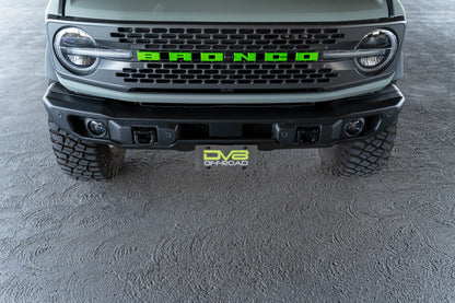 DV8 Offroad 2021-2024 Ford Bronco | Capable Bumper Front License Plate Mount LPBR-04