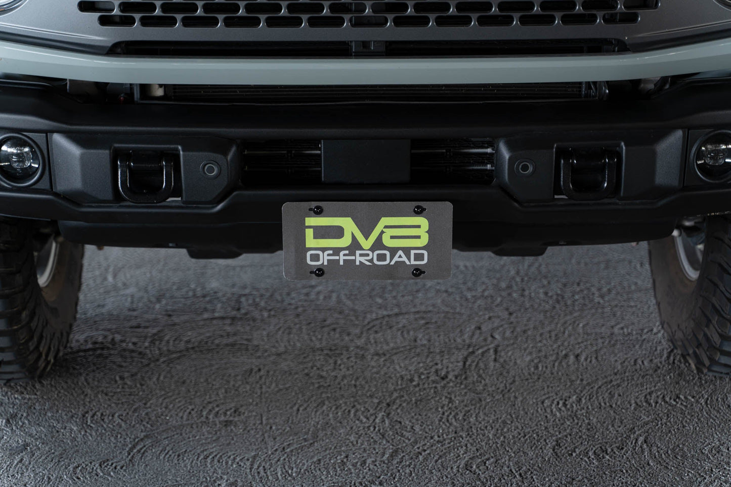 DV8 Offroad 2021-2024 Ford Bronco | Capable Bumper Front License Plate Mount LPBR-04