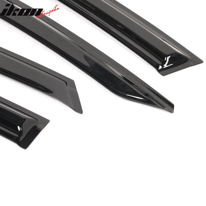 2021-2023 Hyundai Elantra Sedan Mugen Style Tape-On 4PCS Window Visors