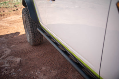 Using the 2021-2024 Ford Bronco FS-15 4-Door Rock Sliders V2 at easter Jeep Safari