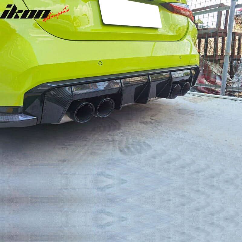 2021-2025 BMW G80 M3 G82 G83 M4 Gloss Black Bumper Diffuser Dry CF