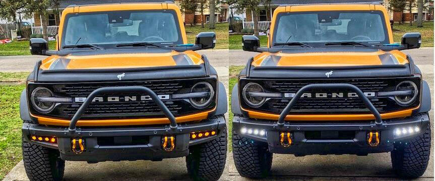 2021+ Ford Bronco Modular Bumper Dual Function Fog Light Kit