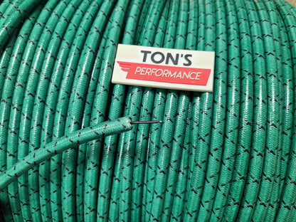 8mm Suppression Core Cloth Braided Spark Plug Wire [Sold By The Foot]