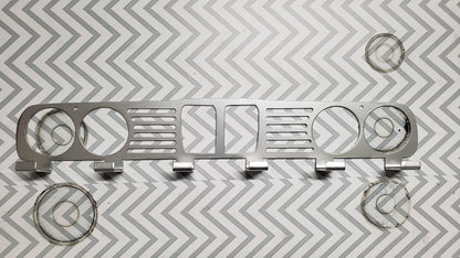 BMW E30 Grill coat Rack – Steel Wall Mounted Coat and Hat Hanger – 20" Classic Euro Car Organizer