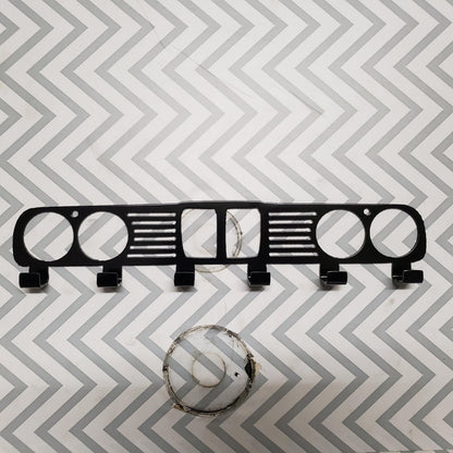 BMW E30 Grill coat Rack – Steel Wall Mounted Coat and Hat Hanger – 20" Classic Euro Car Organizer