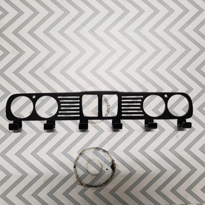 BMW E30 Grill coat Rack – Steel Wall Mounted Coat and Hat Hanger – 20" Classic Euro Car Organizer