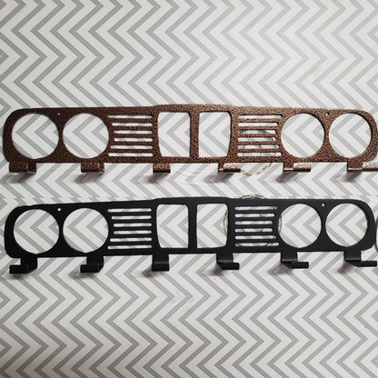 BMW E30 Grill coat Rack – Steel Wall Mounted Coat and Hat Hanger – 20" Classic Euro Car Organizer