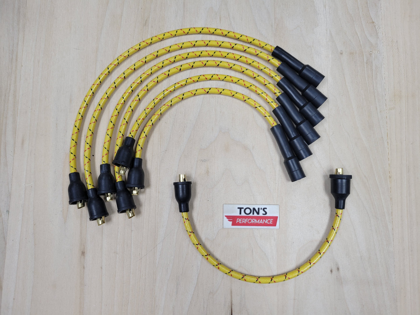 Vintage Style Chevy 216 / 235 Cloth Covered Spark Plug Wire Set