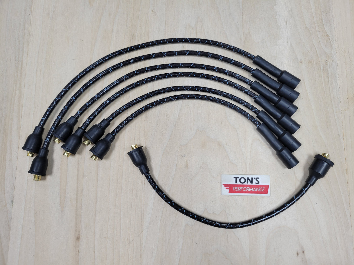 Vintage Style Chevy 216 / 235 Cloth Covered Spark Plug Wire Set