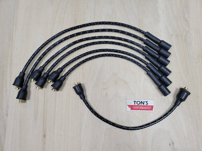 Vintage Style Chevy 216 / 235 Cloth Covered Spark Plug Wire Set
