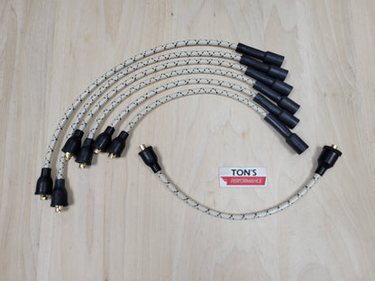Vintage Style Chevy 216 / 235 Cloth Covered Spark Plug Wire Set