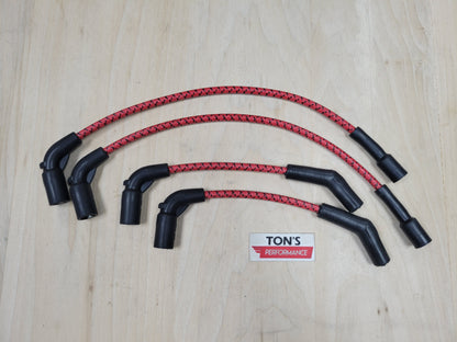 Cloth Braided Plug Wires M8 Harley Softail 2018+ / Road King ST, CVO Street Glide 2024+