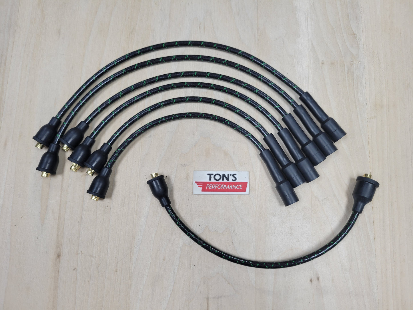 Vintage Style Chevy 216 / 235 Cloth Covered Spark Plug Wire Set