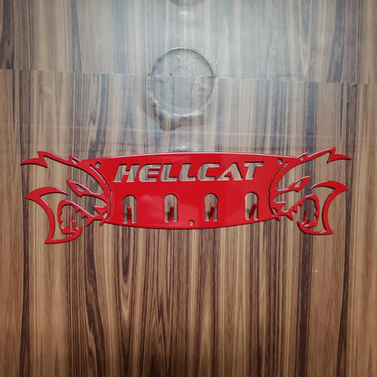 Dodge Hellcat Keychain Rack – Steel Wall Mounted Muscle Car Organizer