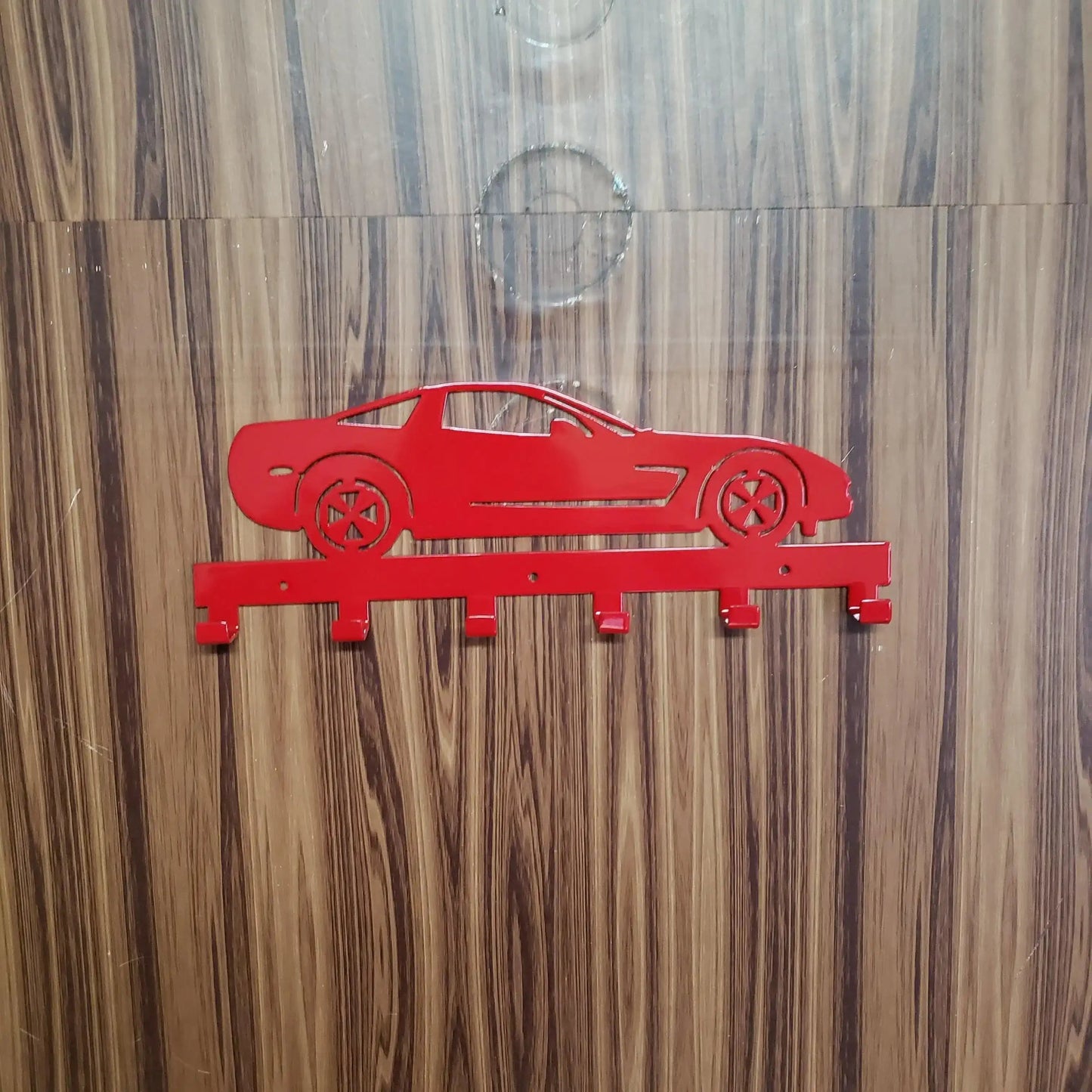 Chevy Corvette Z06 Keychain Rack – Steel Wall Mounted Sports Car Organizer