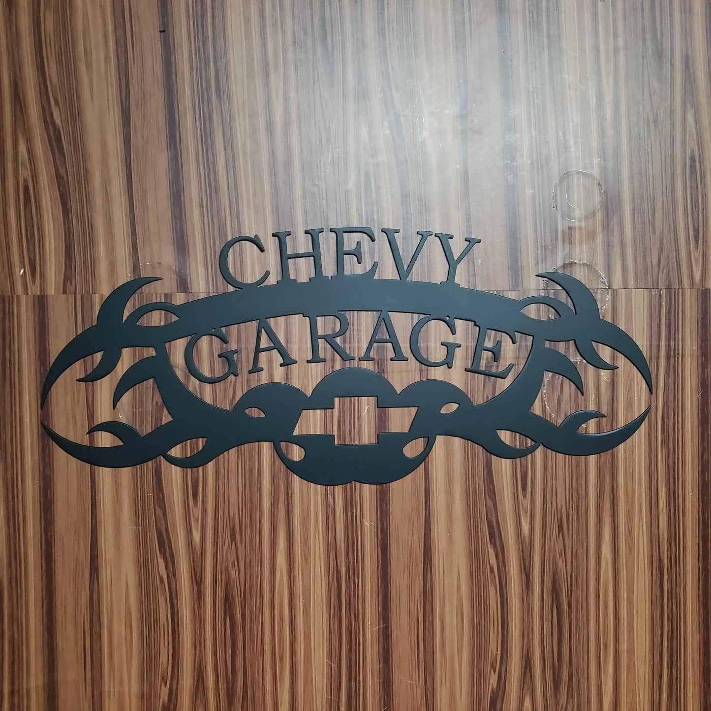 Chevy Garage Metal Sign – Custom Plasma Cut Steel Wall Decor for Garage, Shop, or Mancave