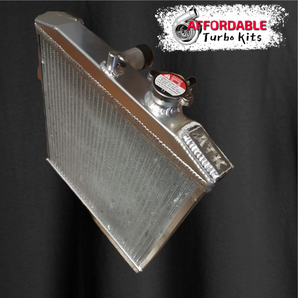ATK Dual Core Racing Radiator 92-00 Honda Civi Del Sol Integra Half Radiator