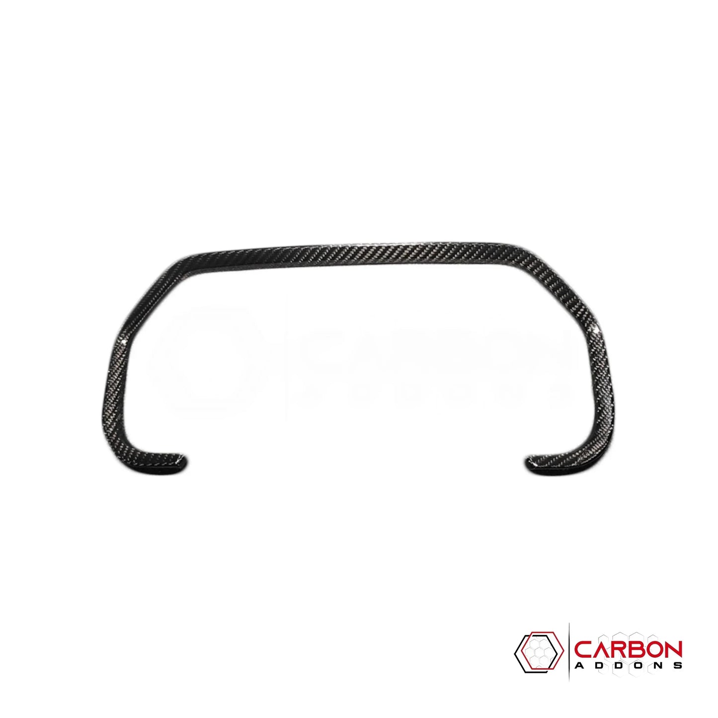 Real Carbon Fiber Gauge Cluster Trim Cover for 2021+ Ford F-150 (Chrome Delete)