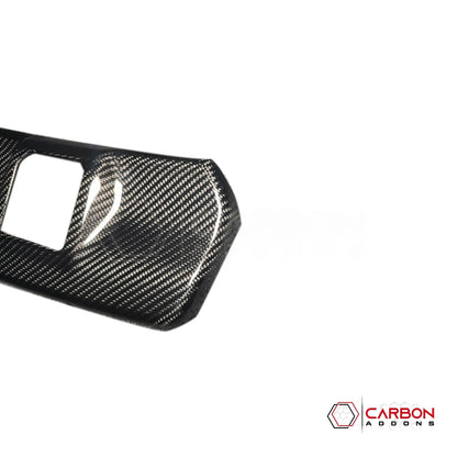 Real Carbon Fiber Rearview Mirror Base Trim Cover for 2021+ Ford F-150
