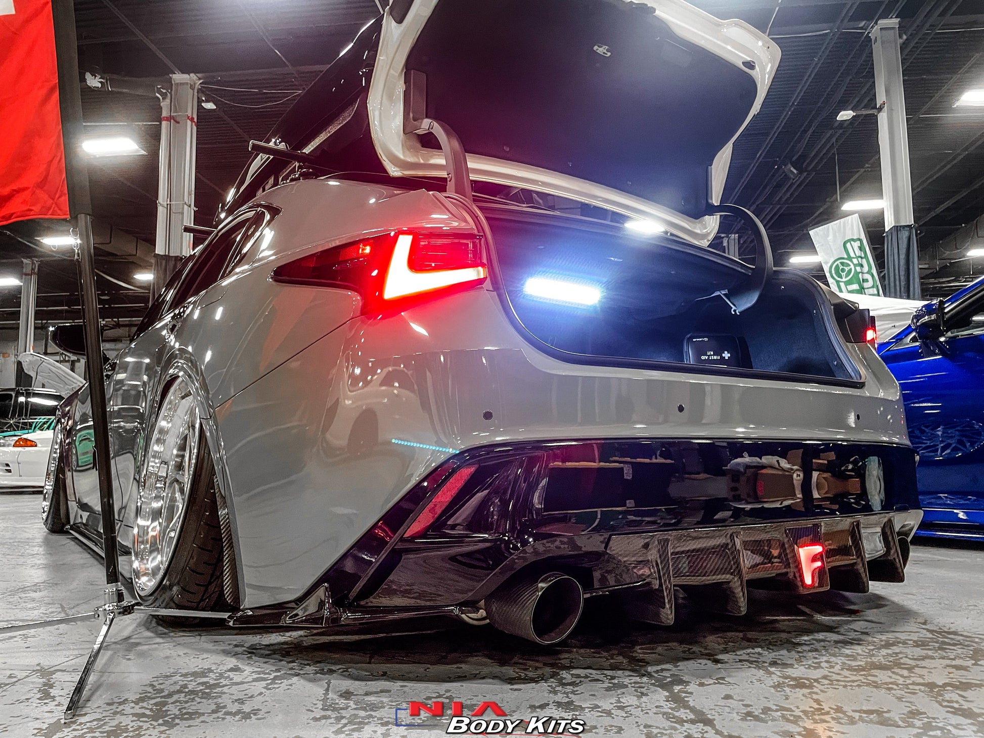 Lexus IS Base Model NIA Diffuser Bumper Extension With Brake Light 2021+