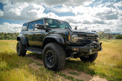 Spec Series Winch Front Bumper for the 2021-2024 Ford Bronco Raptor, Side corner angle