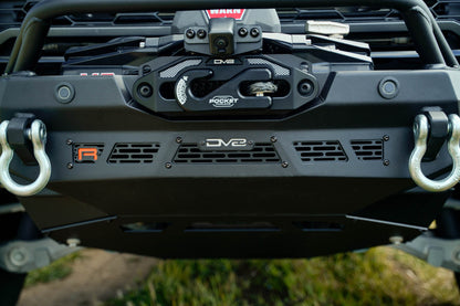 R logo and fairlead on the Spec Series Winch Front Bumper for the 2021-2024 Ford Bronco Raptor