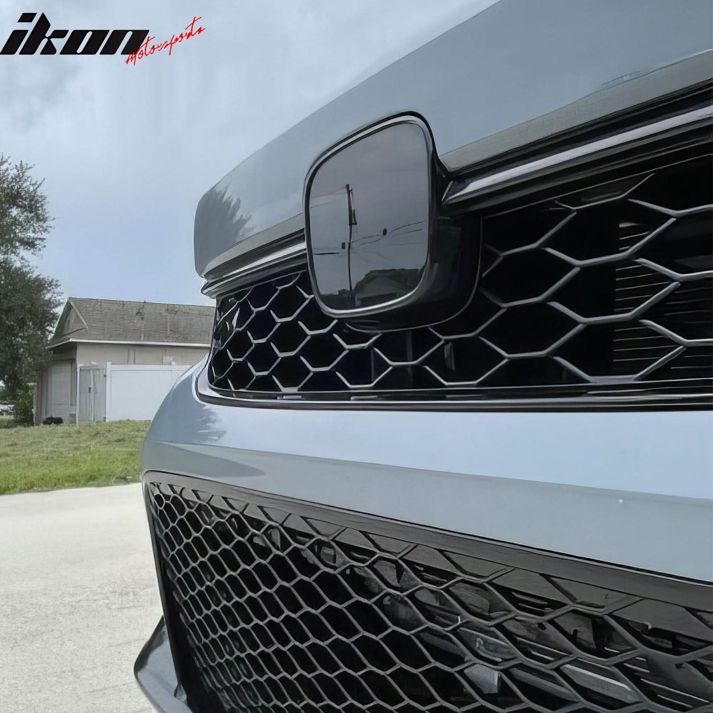 2022-2024 Honda Civic Sedan Grille Type R Style Car Grille Gloss Black