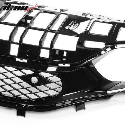 2022-2024 Honda Civic Sedan Rock Style Upper Grille Gloss Black ABS