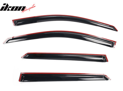 2022-2025 Hyundai Ioniq 5 Slim Style Black Window Visors Acrylic 4PCS