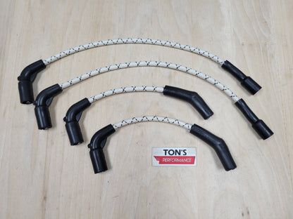 Cloth Braided Plug Wires M8 Harley Softail 2018+ / Road King ST, CVO Street Glide 2024+