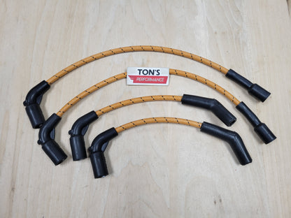 Cloth Braided Plug Wires M8 Harley Softail 2018+ / Road King ST, CVO Street Glide 2024+