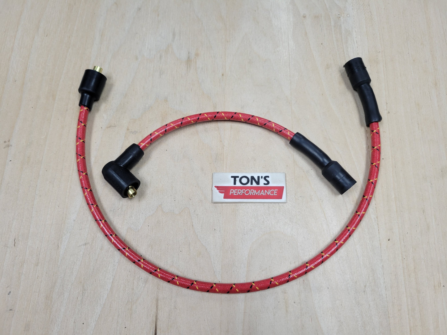 Cloth Braided Plug Wires Harley Sportster 1986 - 2003 / PAIR OF REPLACEMENT OEM LENGTH WIRES