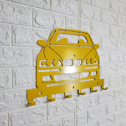 BMW E39 Key Hanger – 9x12 Inch Steel Wall Mounted Key Rack for Garage, Entryway, Man Cave, or BMW Gift