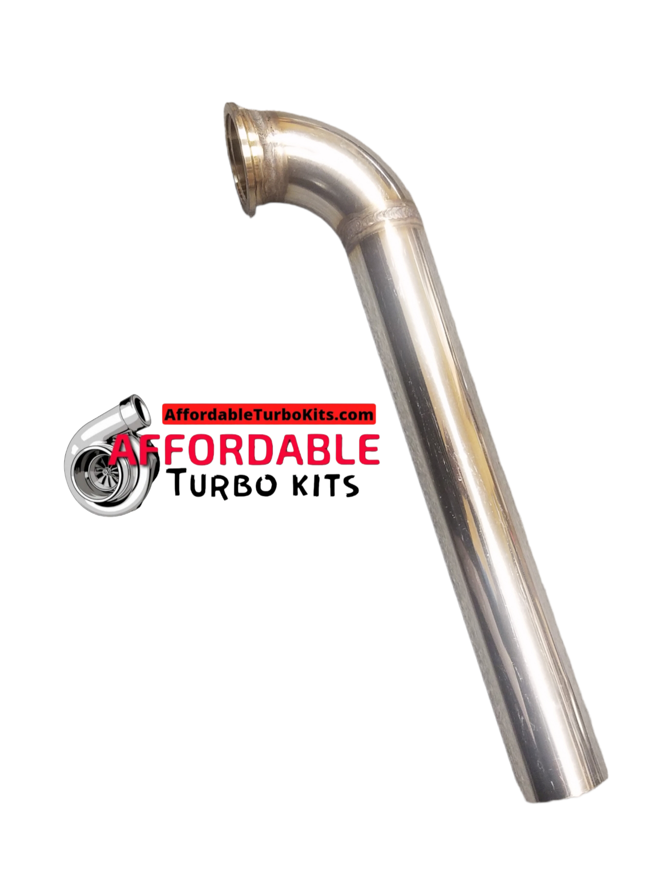 44mm V Band Universal Downpipe Dump Tube Screamer Pipe 90 Degree 15"