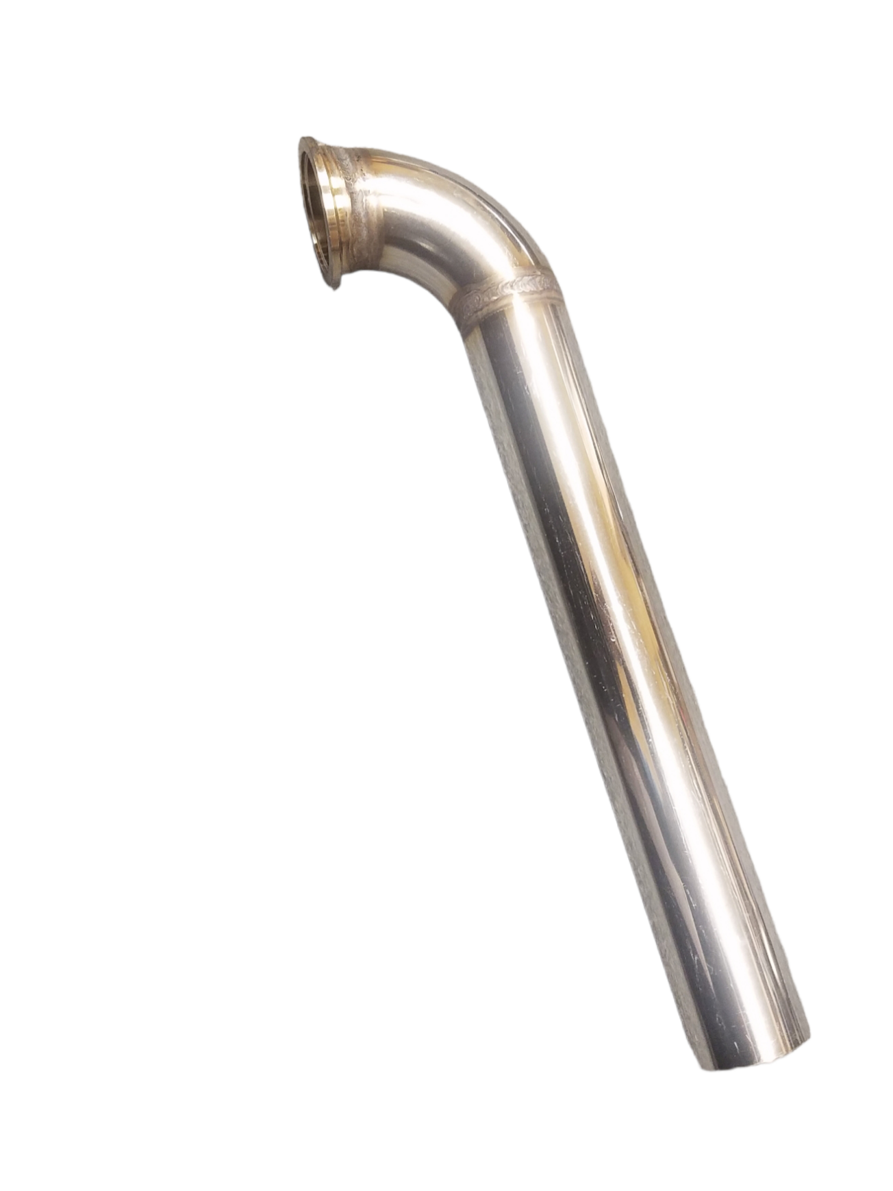 44mm V Band Universal Downpipe Dump Tube Screamer Pipe 90 Degree 15"